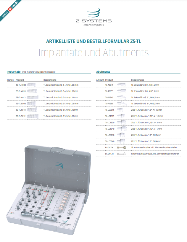 Product list Z5-TL